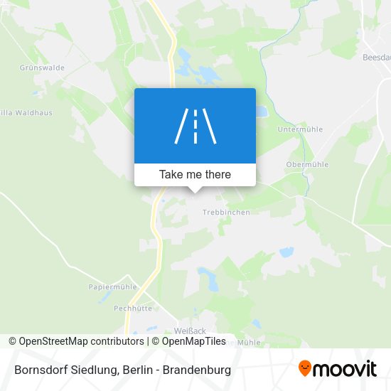 Bornsdorf Siedlung map