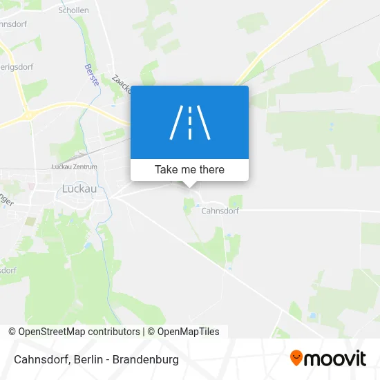 Cahnsdorf map