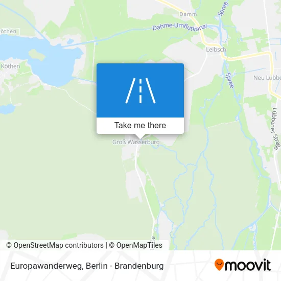 Карта Europawanderweg