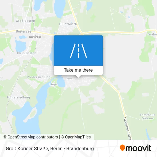 Карта Groß Köriser Straße