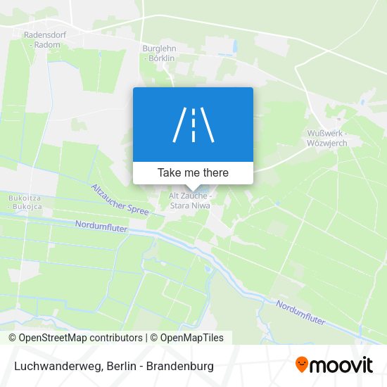 Luchwanderweg map