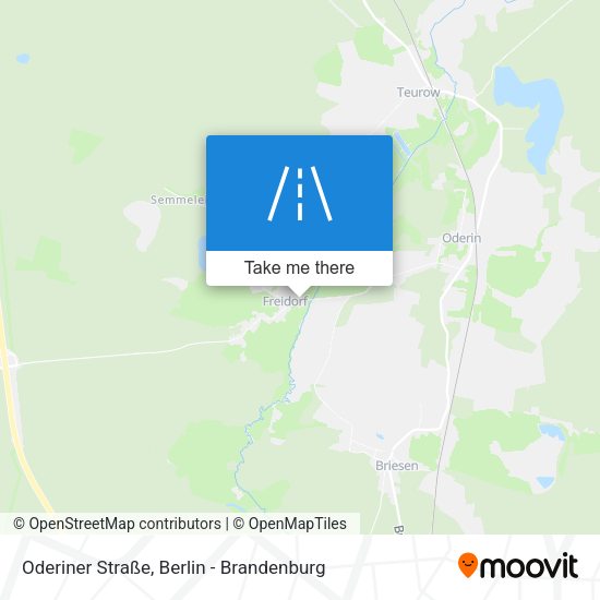 Oderiner Straße map