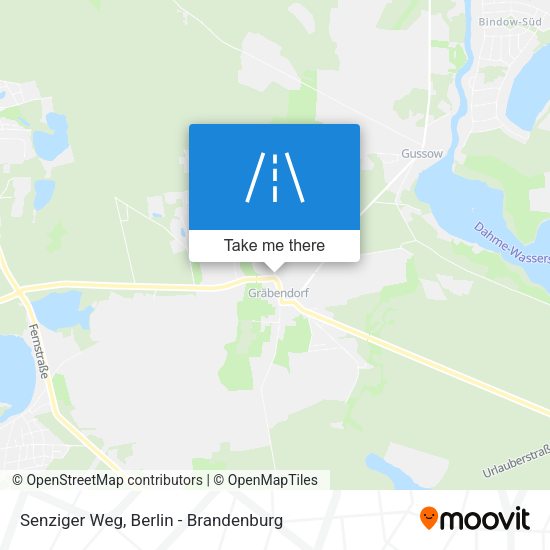 Senziger Weg map