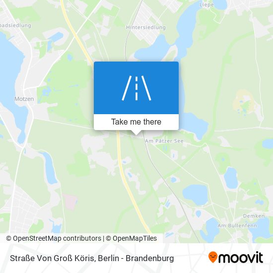 Straße Von Groß Köris map