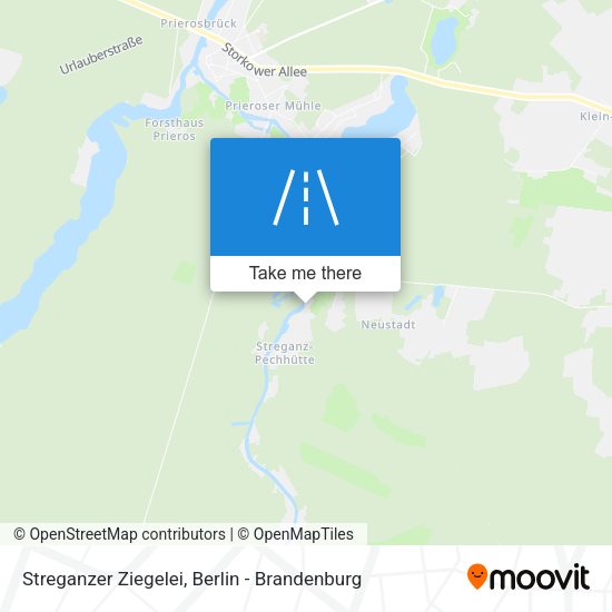 Streganzer Ziegelei map
