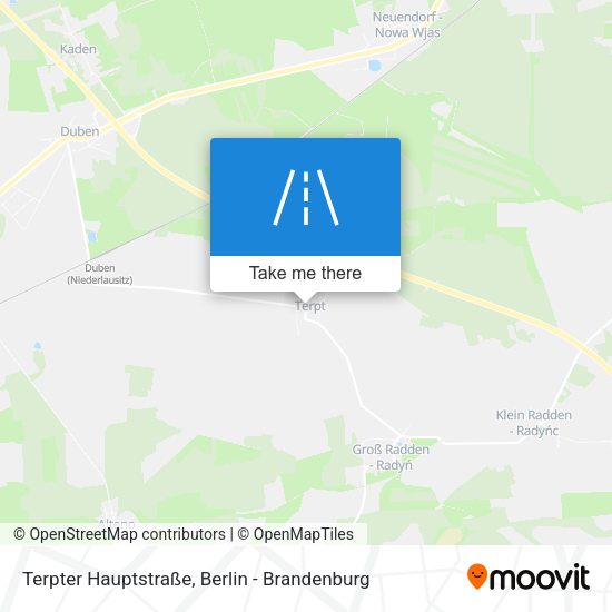 Terpter Hauptstraße map