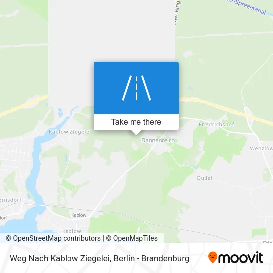 Карта Weg Nach Kablow Ziegelei