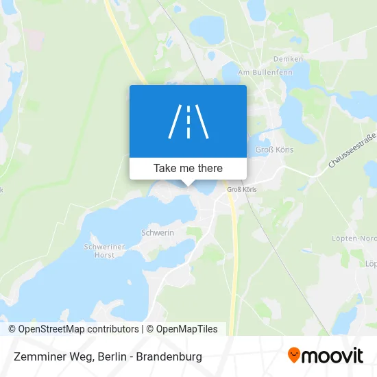 Zemminer Weg map
