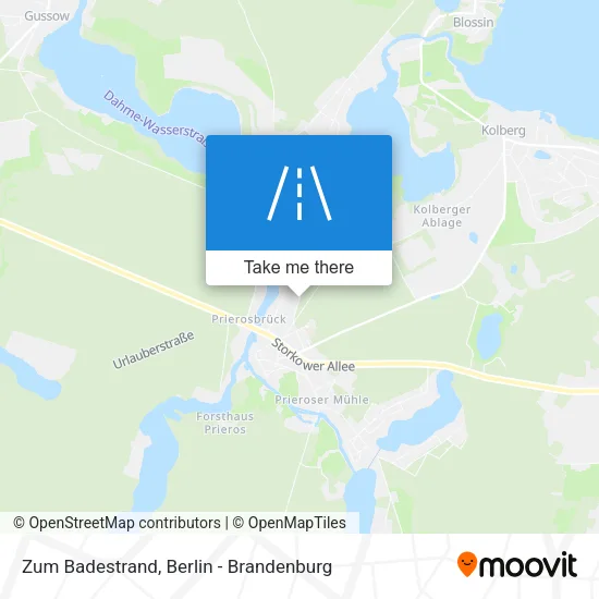 Карта Zum Badestrand