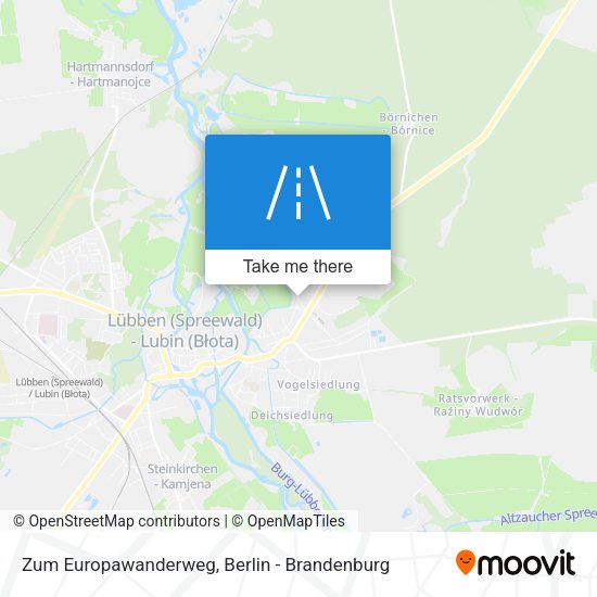 Zum Europawanderweg map