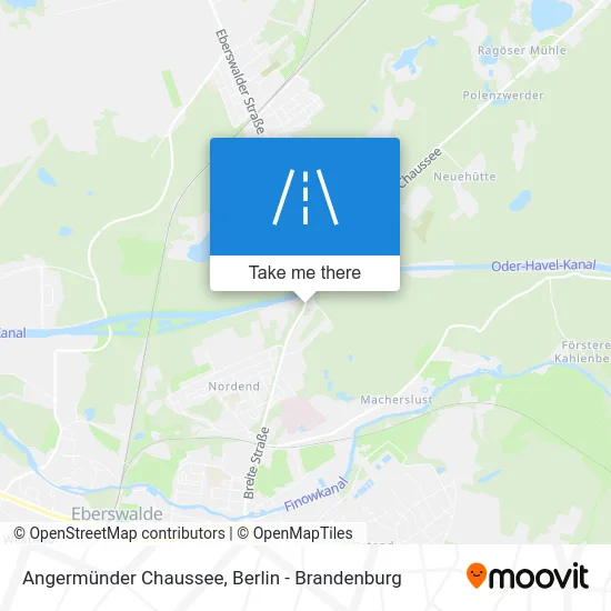 Angermünder Chaussee map