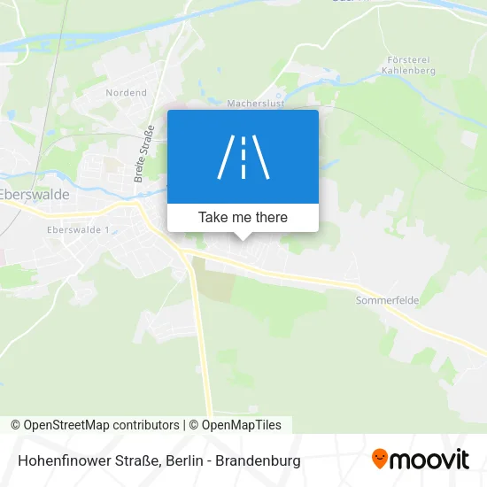 Карта Hohenfinower Straße