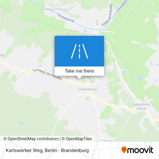 Karlswerker Weg map