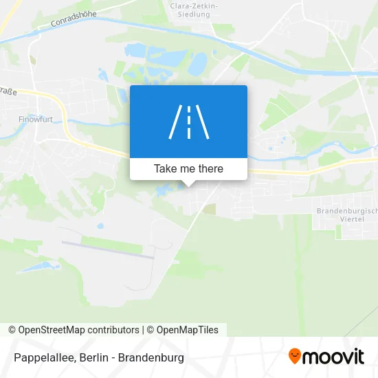 Карта Pappelallee