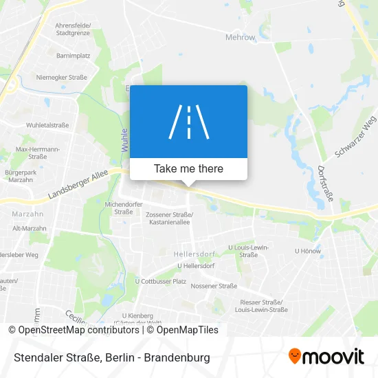 Карта Stendaler Straße