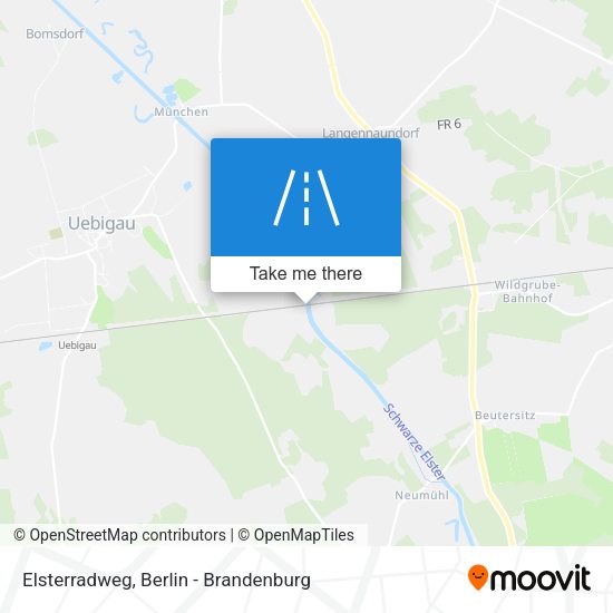 Elsterradweg map