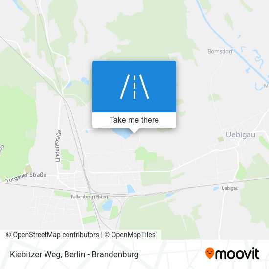 Kiebitzer Weg map