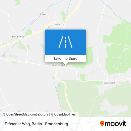 Prösener Weg map