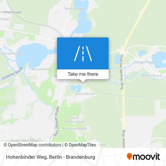 Карта Hohenbinder Weg