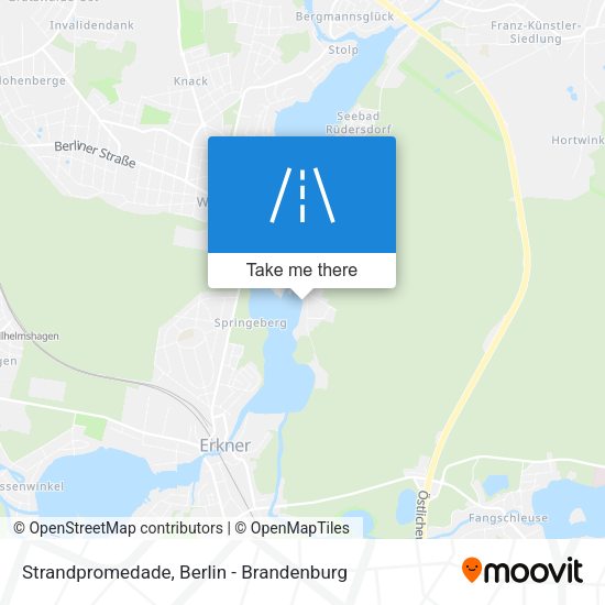 Strandpromedade map