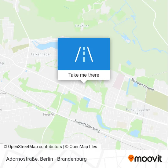 Карта Adornostraße