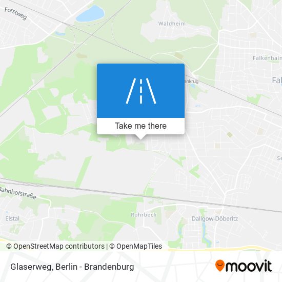 Glaserweg map