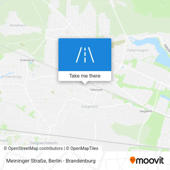 Карта Meininger Straße