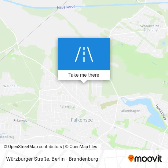 Карта Würzburger Straße