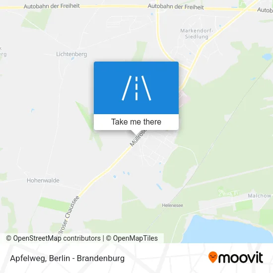 Карта Apfelweg