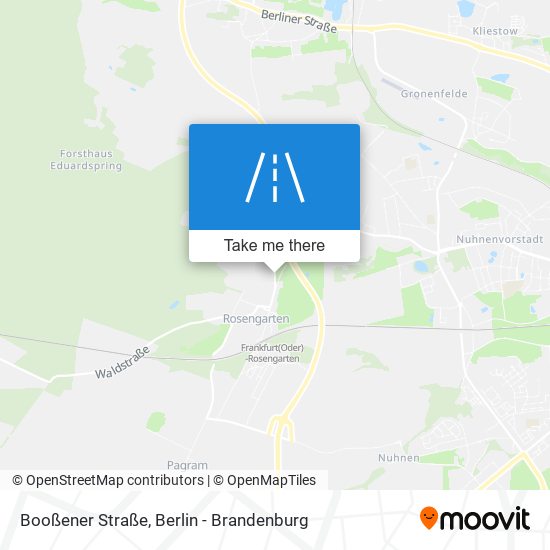 Booßener Straße map