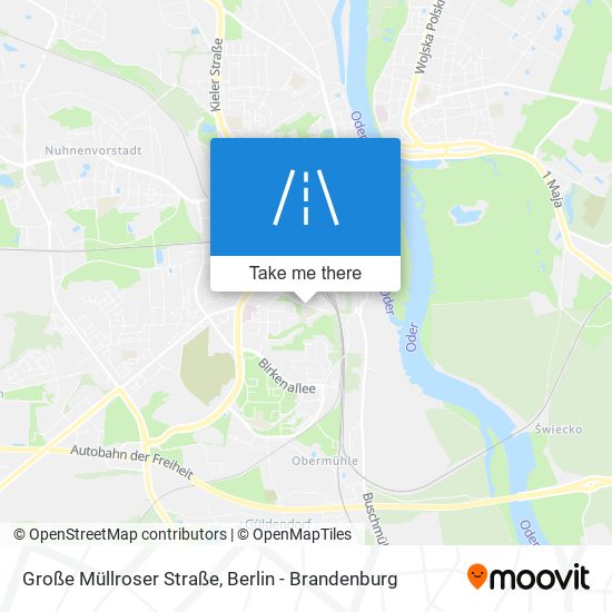 Карта Große Müllroser Straße