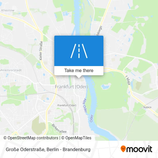Карта Große Oderstraße