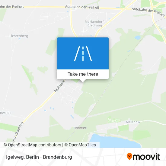 Igelweg map