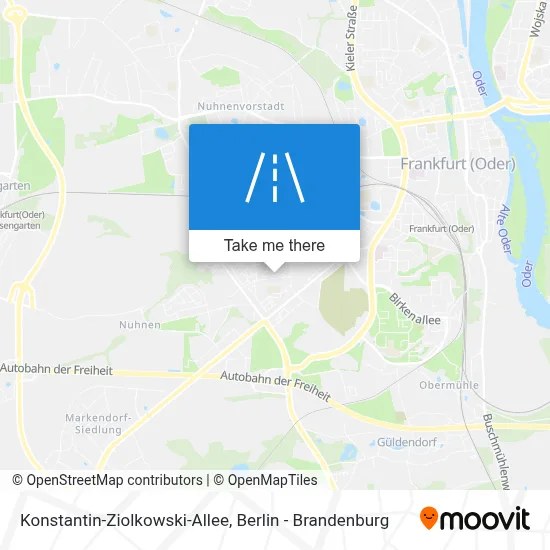 Konstantin-Ziolkowski-Allee map