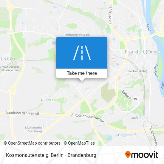 Kosmonautensteig map