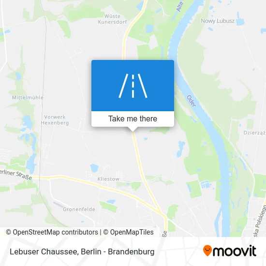 Lebuser Chaussee map
