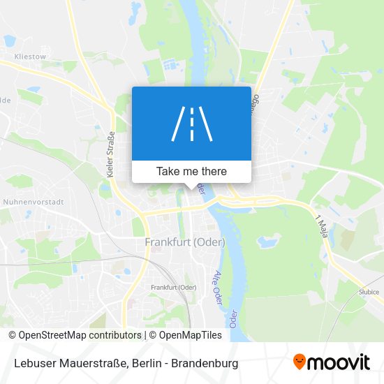 Lebuser Mauerstraße map