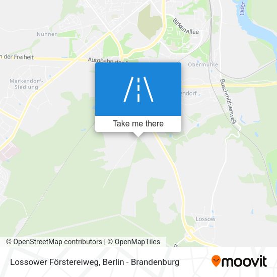 Lossower Förstereiweg map