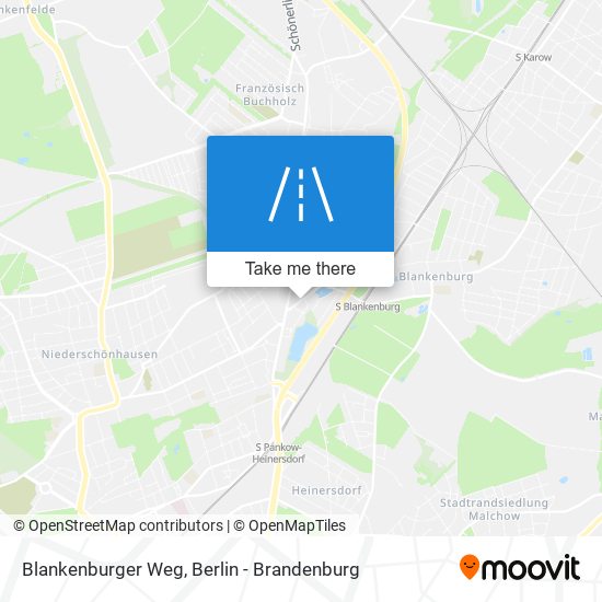 Blankenburger Weg map