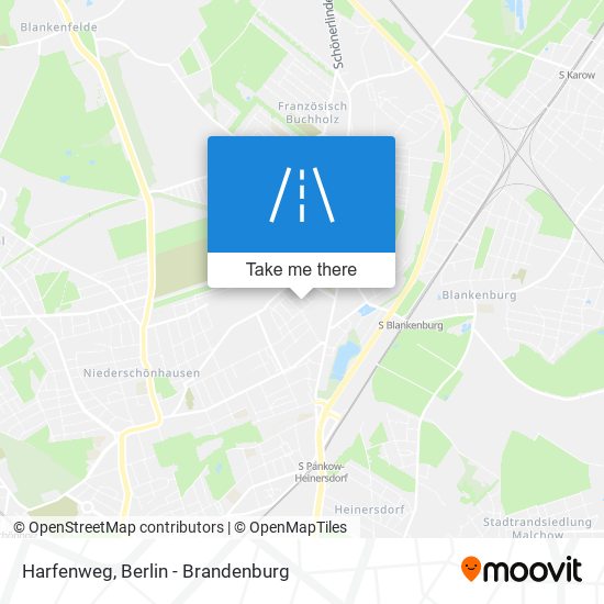 Harfenweg map
