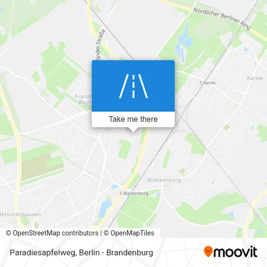 Карта Paradiesapfelweg