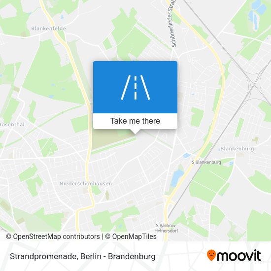Strandpromenade map