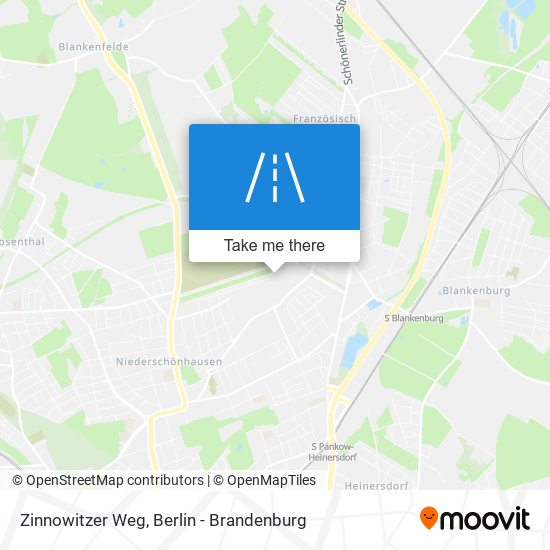 Zinnowitzer Weg map