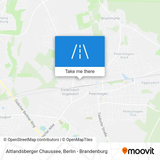 Карта Altlandsberger Chaussee