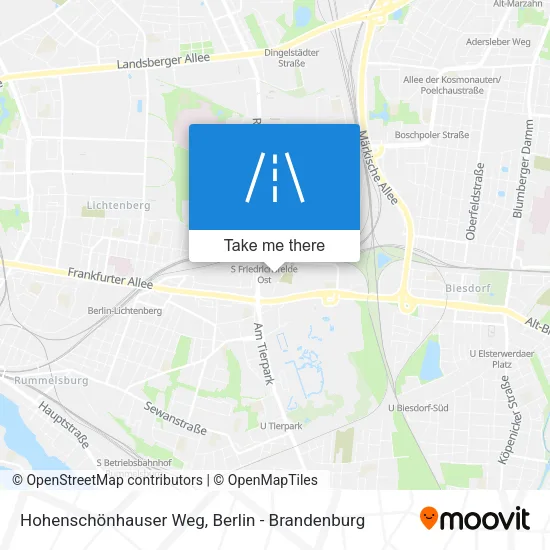 Карта Hohenschönhauser Weg