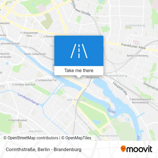 Карта Corinthstraße
