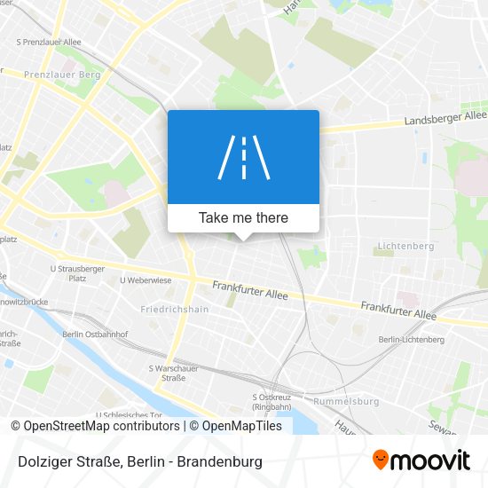 Dolziger Straße map