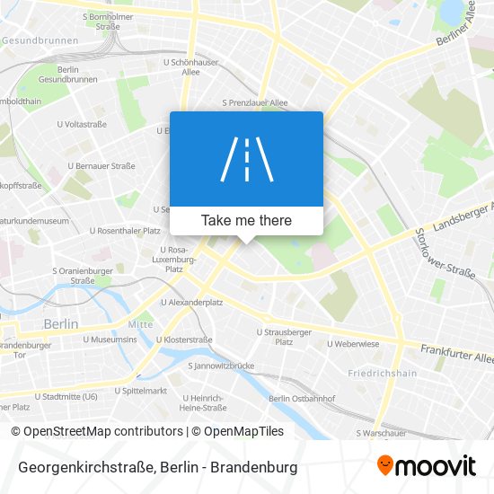 Карта Georgenkirchstraße