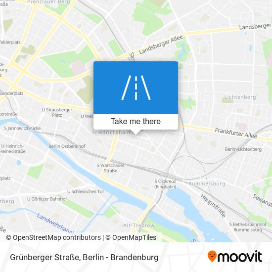 Grünberger Straße map