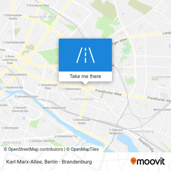 Карта Karl-Marx-Allee